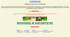 Desktop Screenshot of naturystki.sunie.pl