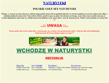 Tablet Screenshot of naturystki.sunie.pl